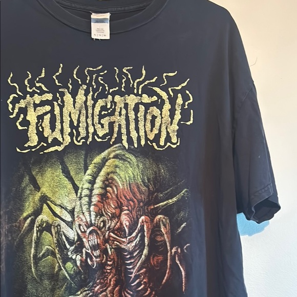 Black Graphic T-Shirt with Monster Design - Picture 6 of 10